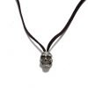 Collar calavera plata