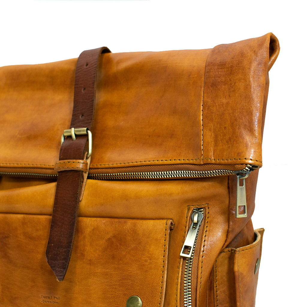 Light Brown Backpack - Terra i Pell -Terra i Pell - Hand made shop in ...