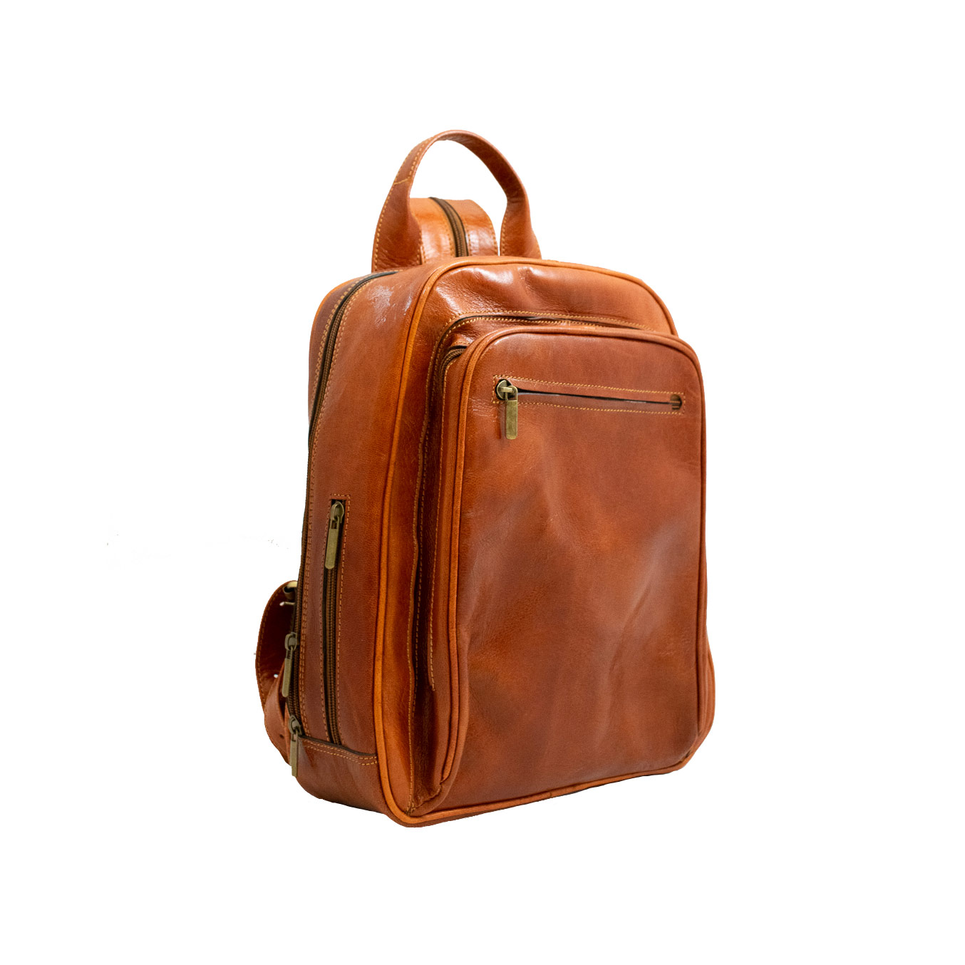 Back Zipper Leather Backpack - Terra i Pell -Terra i Pell - Hand made ...